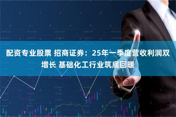 配资专业股票 招商证券：25年一季度营收利润双增长 基础化工行业筑底回暖